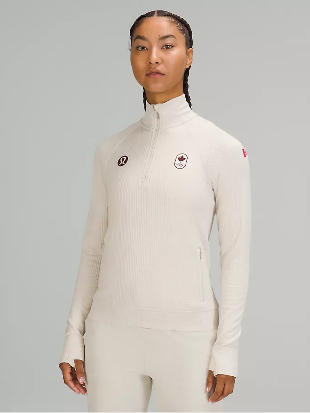Lululemon Team Canada Women's Engineered Warmth Half Zip *COC Logo